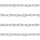 DQ Metal belcher chain anchor cable 4x2mm Antique silver